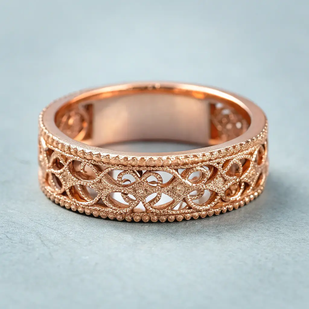 Anel com Design Floral